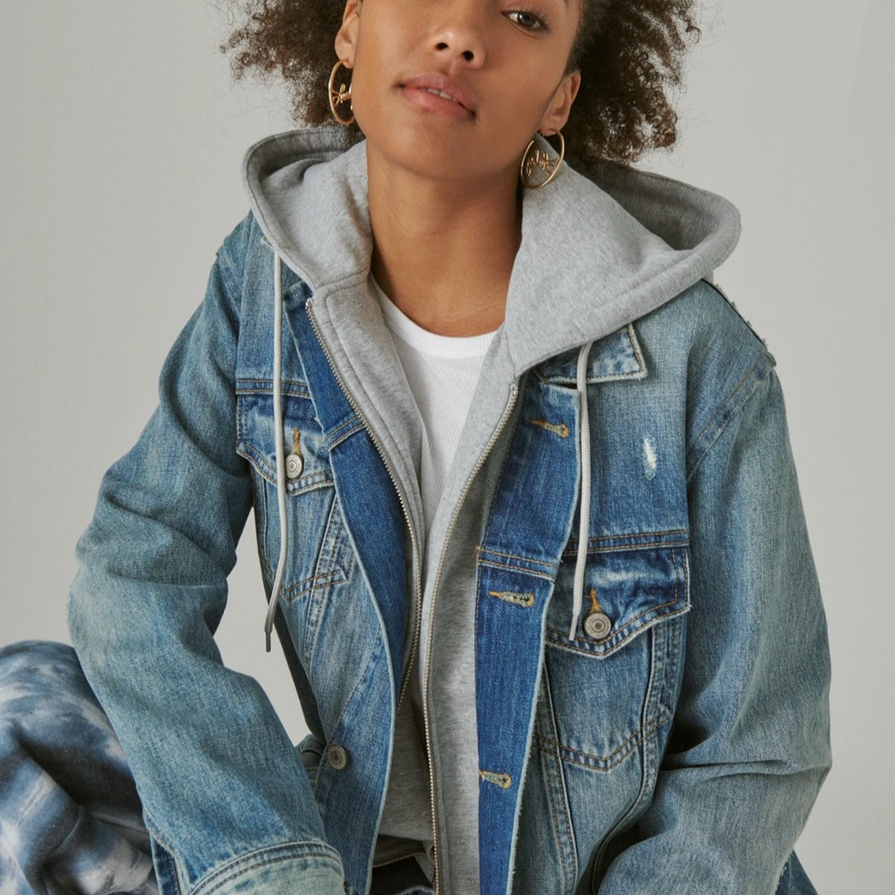 Lucky Brand Boyfriend Trucker Denim Jacket